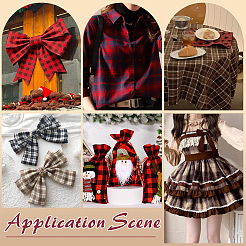 1M Cotton Tartan Pattern Fabric&nbsp;DIY-PH0035-74A-02