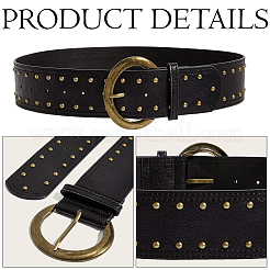 Metal Rivet PU Leather Belly Belts&nbsp;AJEW-WH20013-204A
