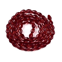Transparent Glass Beads Strands&nbsp;EGLA-A037-T6x8mm-D10