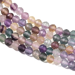 Natural Colorful Fluorite Beads Strands&nbsp;X-G-C261-A01-4mm