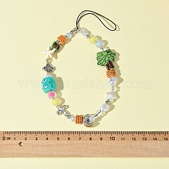 Acrylic & Resin & Porcelain & Synthetic Quartz Crystal Mobile Straps&nbsp;HJEW-FS00001