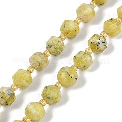 Natural Yellow Turquoise(Jasper) Beads Strands&nbsp;G-O201B-118F