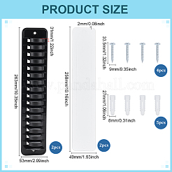 2Pcs PVC Baseball Cap Wall Mounted  Storage Rack&nbsp;AJEW-ME0002-47B
