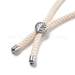 Twisted Nylon Cord Silder Bracelets&nbsp;DIY-B066-03P-28