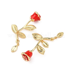 Brass Enamel Pendants&nbsp;KK-K408-38G