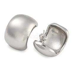 Brass Rectangle Stud Earrings&nbsp;EJEW-K293-15P