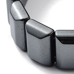 Non-Magnetic Synthetic Hematite Beaded Stretch Bracelets&nbsp;BJEW-H589-02B