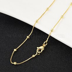 Brass Satellite Chains Necklace for Women&nbsp;NJEW-P265-05G