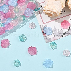 80Pcs 4 Colors Transparent Glass Beads&nbsp;GLAA-YW0005-94