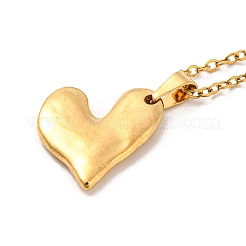 304 Stainless Steel Pendant Necklaces&nbsp;NJEW-G120-02G