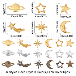 Zinc Alloy Cabochons & Links & Cabochon Enamel Settings&nbsp;PALLOY-SC0002-62