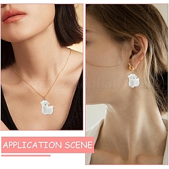 4Pcs 2 Styles Flocky Resin Pendants&nbsp;FIND-YW0010-49