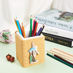 Desk Wood Cotton Rope Pen Holder Stand&nbsp;BT-TAC0012-11