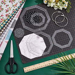 Transparent Acrylic Sewing Template&nbsp;AJEW-NB0007-10B
