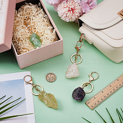 4Pcs Natural Gemstone Keychain&nbsp;KEYC-FG00004