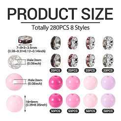 200Pcs 4 Colors Opaque Acrylic Beads&nbsp;MACR-TA0002-53