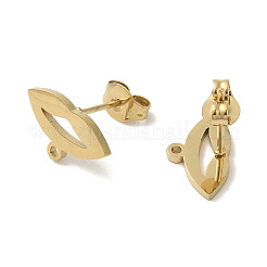 Ion Plating(IP) 304 Stainless Steel Stud Earring Findings&nbsp;STAS-I206-52G