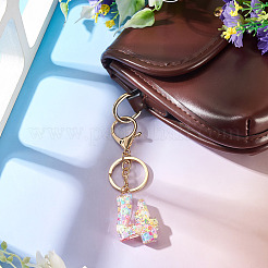 Number 4 Transparent Resin Keychains&nbsp;KEYC-TADJ0001-10D