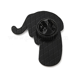 Black Cat with Cup Alloy Enamel Brooch&nbsp;JEWB-E022-04EB-04