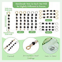 Transparent Glass Beads Connector Charms&nbsp;PALLOY-TA00135