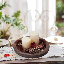 Flat Round Wooden Jewelry Trays&nbsp;AJEW-WH0314-643A