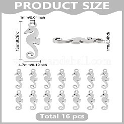 16Pcs 304 Stainless Steel Charms&nbsp;STAS-LP0003-38