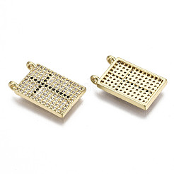 Brass Micro Pave Cubic Zirconia Pendants&nbsp;ZIRC-N039-081A-NF