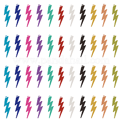 66Pcs 11 Colors Spray Painted 430 Stainless Steel Filigree Pendants&nbsp;STAS-TA0002-18