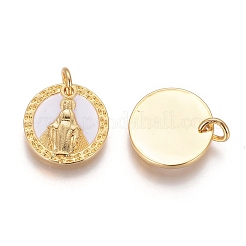Brass Enamel Pendants&nbsp;KK-I656-31G-1