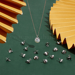 304 Stainless Steel Peg Bails Pendants&nbsp;STAS-UN0002-26P