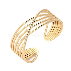304 Stainless Steel Cuff Bangles for Women&nbsp;BJEW-U032-13G