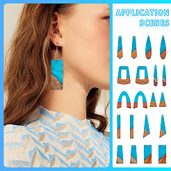 20Pcs 10 Styles Resin & Wood Pendants&nbsp;WOOD-TA0002-67C