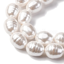 Electroplated Shell Pearl Beads Strands&nbsp;BSHE-H110-01-03