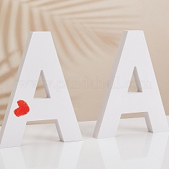 Wooden Letter Ornaments&nbsp;WOOD-WH0104-21