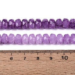 Imitation Jade Crackle Glass Beads Strands&nbsp;GLAA-N068-01A-A10