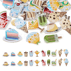 22Pcs 11 Style Summer Theme Food Computerized Embroidery Cloth Self Adhesive Patches&nbsp;DIY-BT0001-56