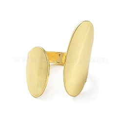 Rack Plating Brass Cuff Rings&nbsp;RJEW-D025-02G