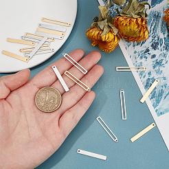 20Pcs 2 Style 201 Stainless Steel Pendants&nbsp;STAS-DC0001-56