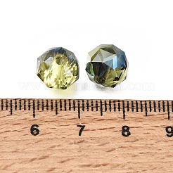 Electroplate Transparent Round Glass Beads&nbsp;GL-CBA6A73-HR01
