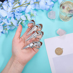 4Pcs Alloy Finger Nail Rings&nbsp;RJEW-GL0001-04