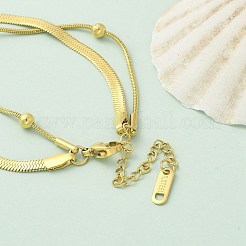 304 Stainless Steel Chain Bracelets&nbsp;BJEW-C084-08G