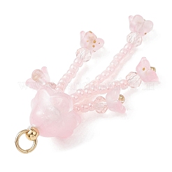 Glass Seed Beaded Pendants&nbsp;PALLOY-MZ01230-03