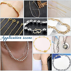 60Pcs 2 Colors 304 Stainless Steel S-Hook Clasps&nbsp;STAS-UN0063-31