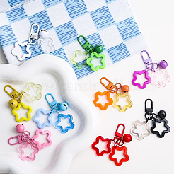 9Pcs 9 Colors Star Resin Pendant Decorations&nbsp;AJEW-SP0003-36