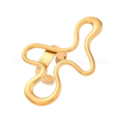 304 Stainless Steel Adjustable Open Cuff Rings for Women&nbsp;RJEW-A064-01G
