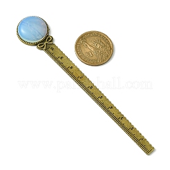 Round Tibetan Style Retro Alloy Bookmark Rulers&nbsp;AJEW-JK00264