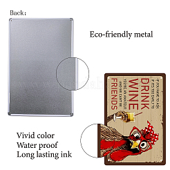 Rectangle Metal Iron Sign Poster&nbsp;AJEW-WH0157-370