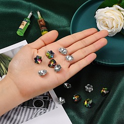 40Pcs 4 style Electroplated Glass Pendants&nbsp;EGLA-YW0001-12