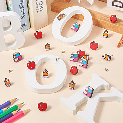 30Pcs 3 Style Teachers' Day Natural Wood Stud Earring Findings&nbsp;DIY-TA0006-63