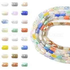 2 Strands Electroplate Glass Beads Strands&nbsp;EGLA-YW0005-63A